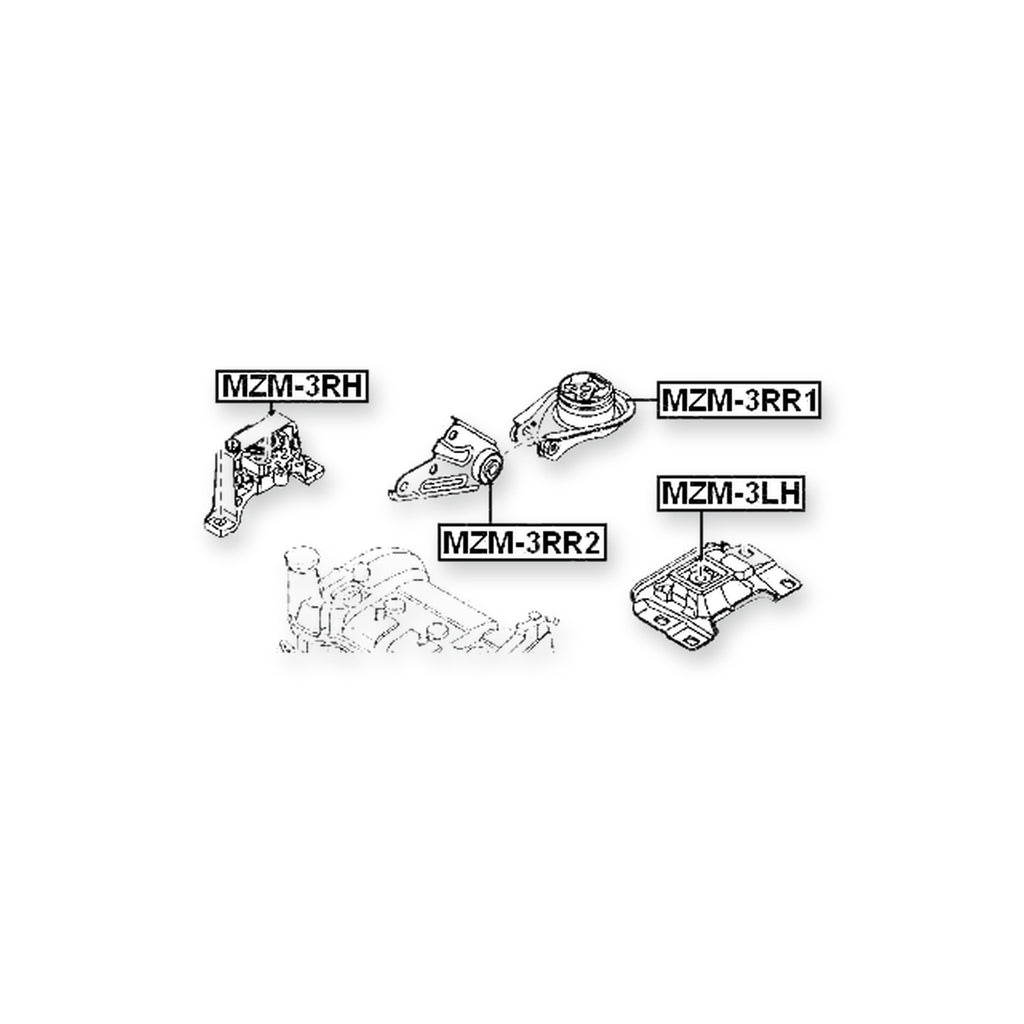 Mazda Axela Sedan & Sport Front Right Engine Mount (Hydro)