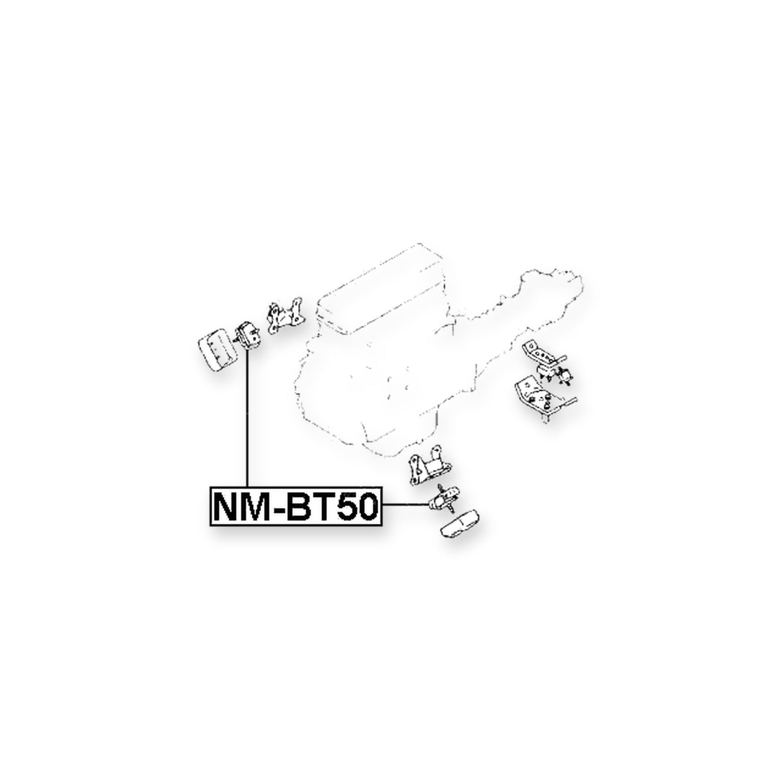 Mazda B1800 Uf Front Engine Mount