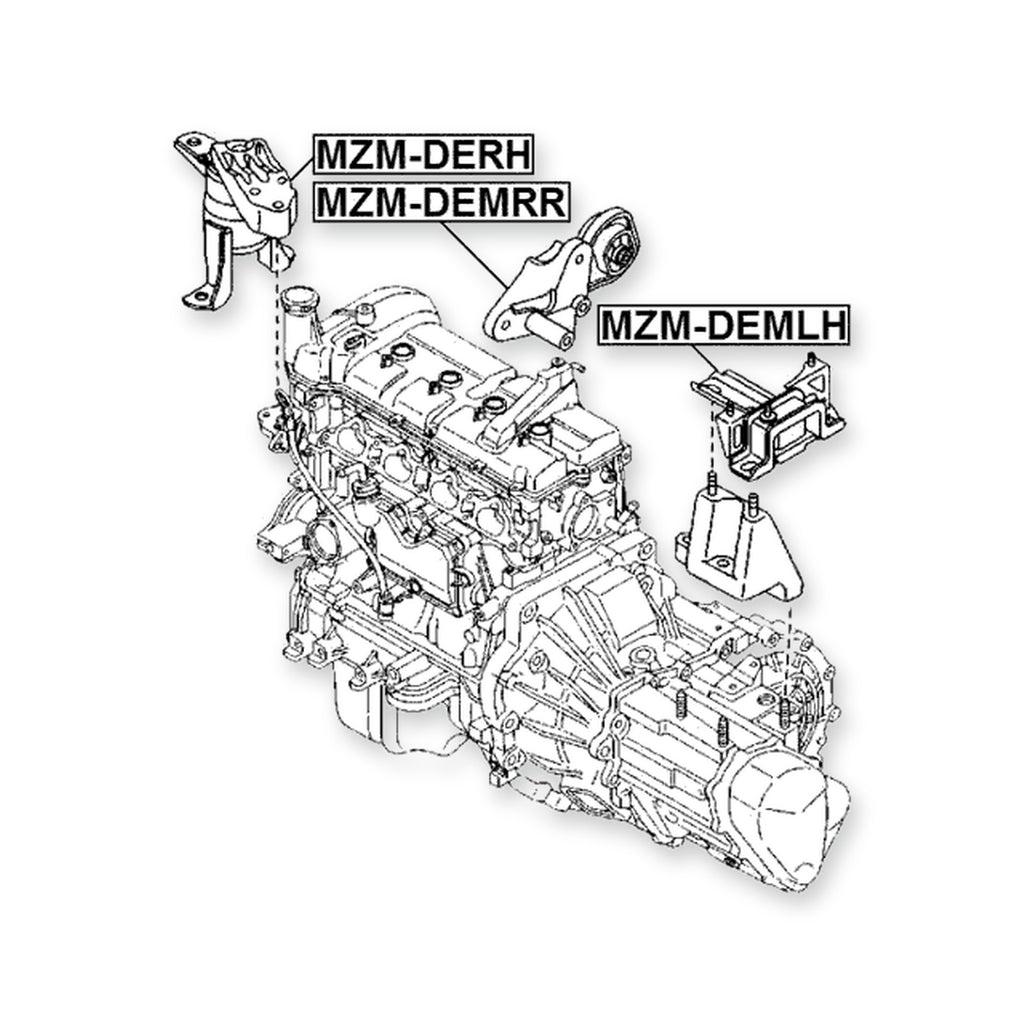 Mazda Demio Front Left Engine Mount Mt