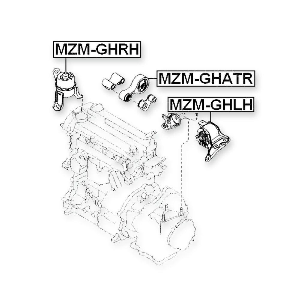 Mazda 6 Wagon Front Right Engine Mount (Hydro)