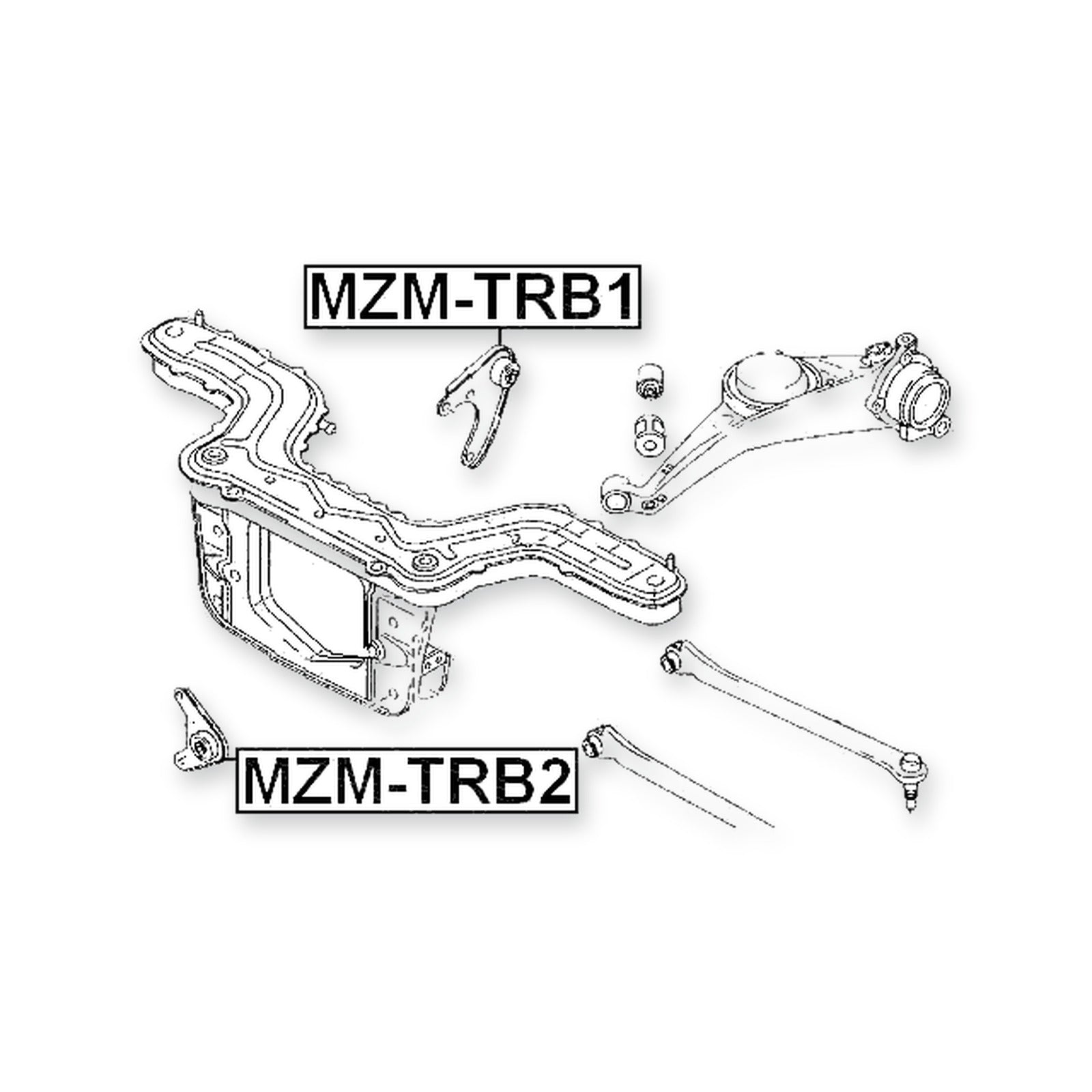 Ford Ecosport Rear Upper Differential Mount