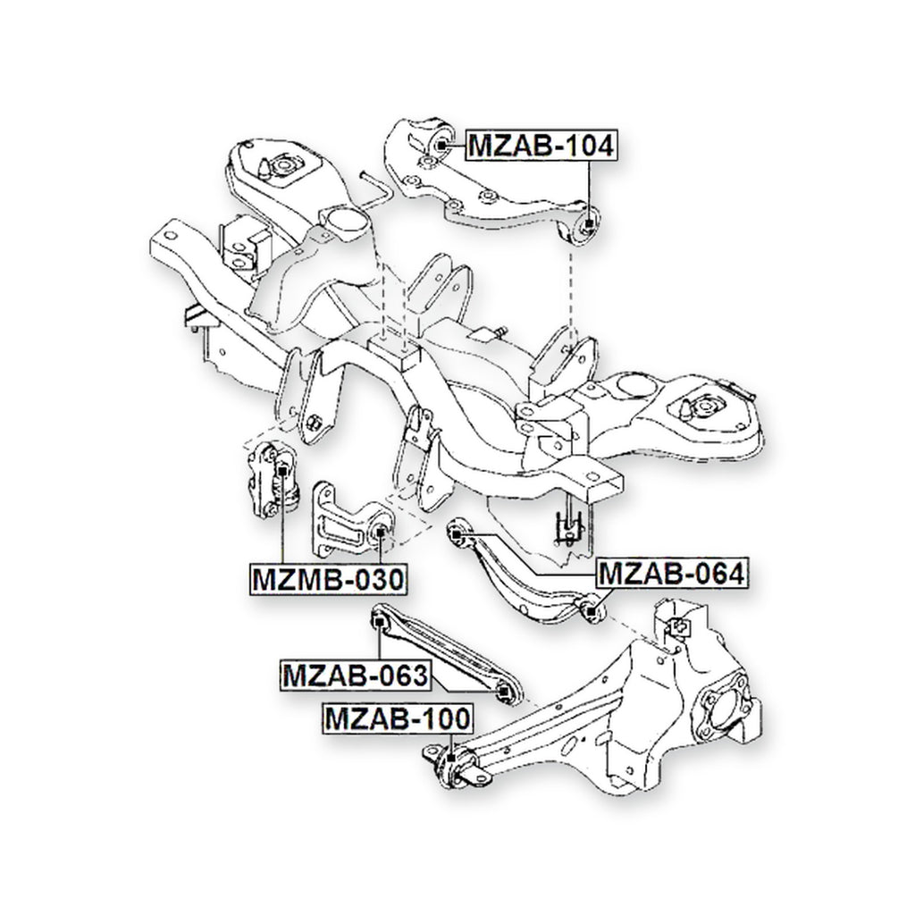 Mazda CX-7 Front Differential Mount Bushing