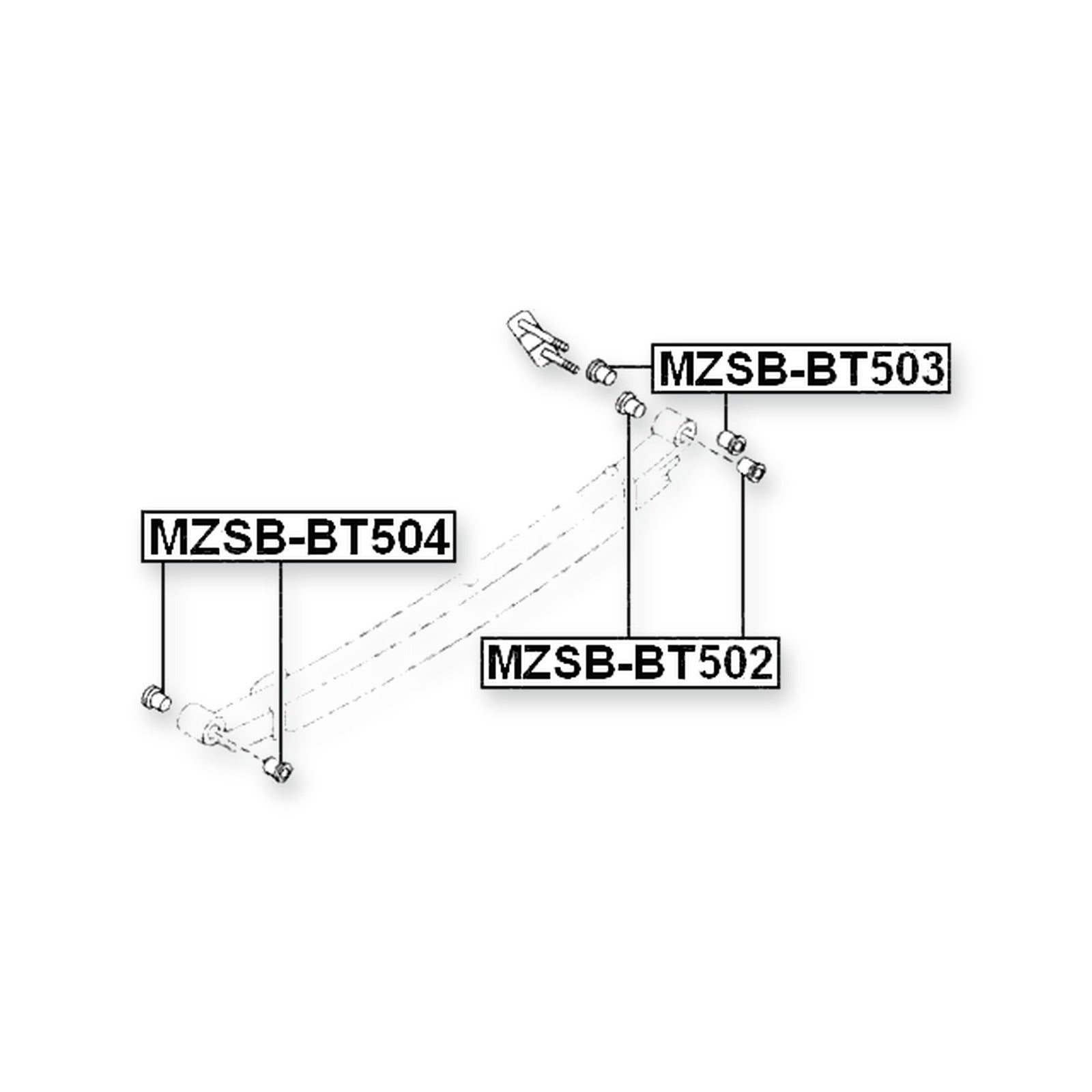 Mazda B1600 Uf Rear Leaf Spring Bushing