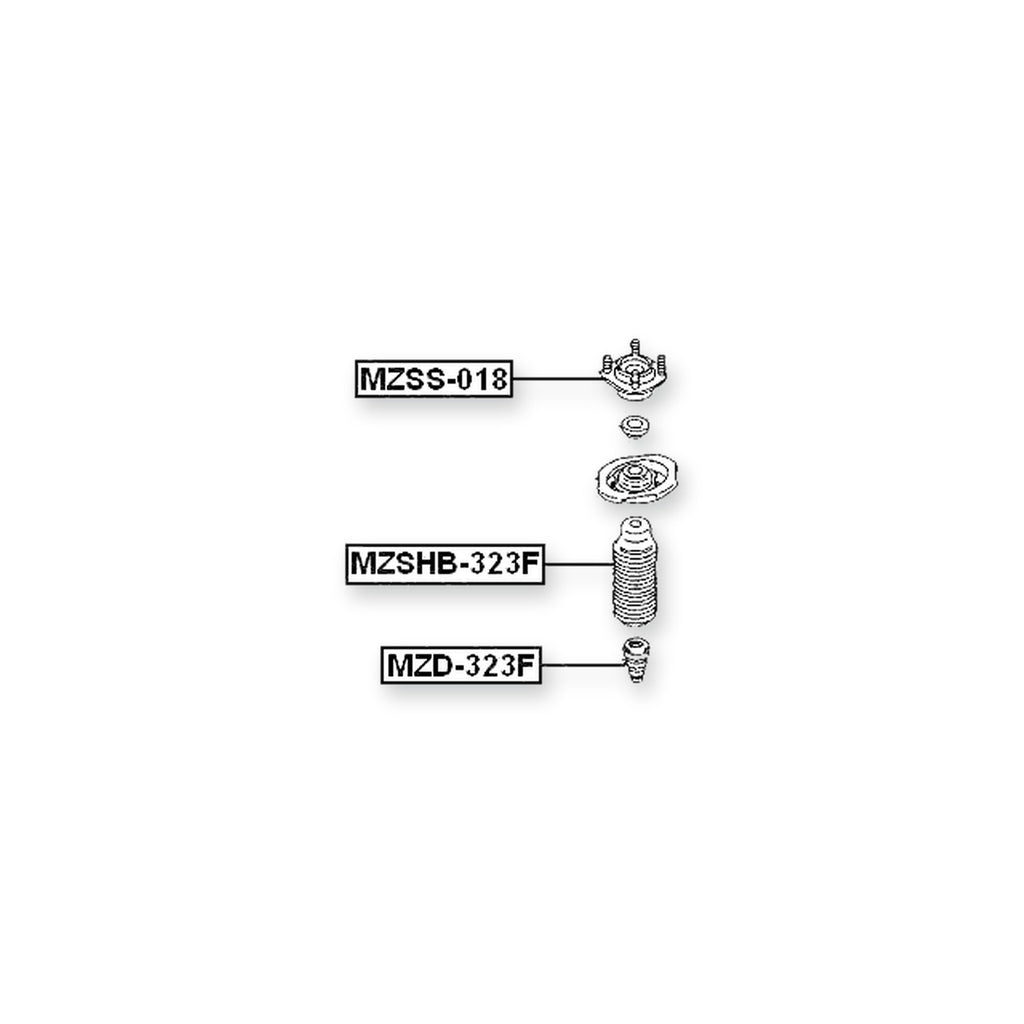 Mazda 323 Bj Front Shock Absorber Boot