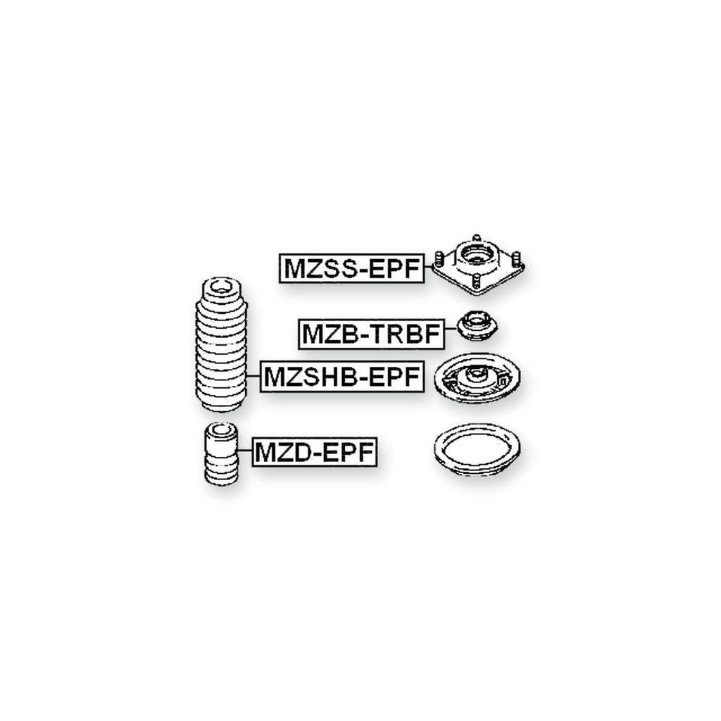 Mercury Mariner Hybrid M7 Front Shock Absorber Boot