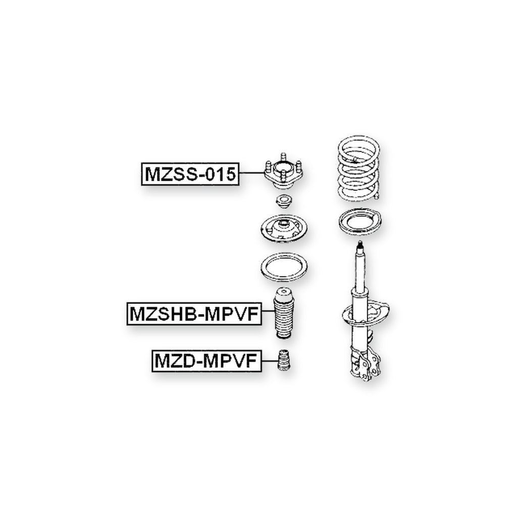 Mazda Mpv Lw Front Shock Absorber Boot