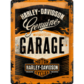 Nostalgic Art Harley Davidson Motorcycles Garage 3D Metal Reproduction Sign