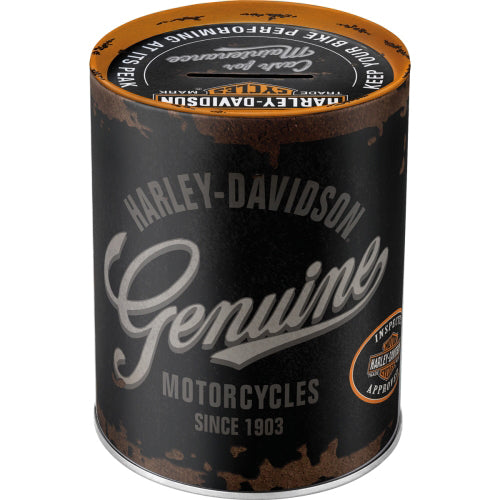 Nostalgic Art Money Box Oil Can - Harley Davidson Motorcycles