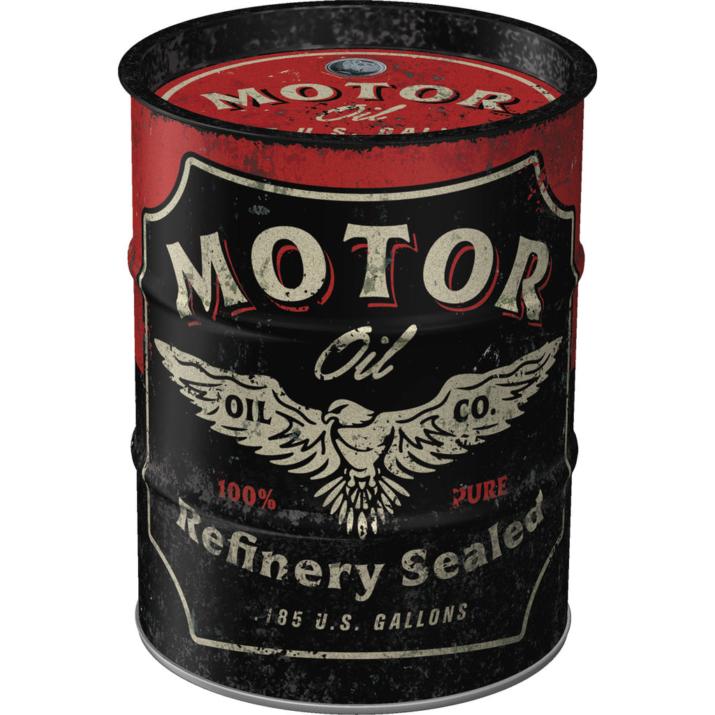 Nostalgic Art Money Box Oil Can - Motor Oil