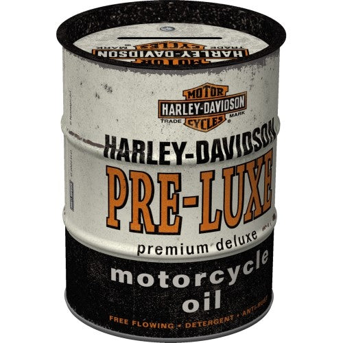 Nostalgic Art Money Box Oil Can - Harley Davidson Pre-Luxe