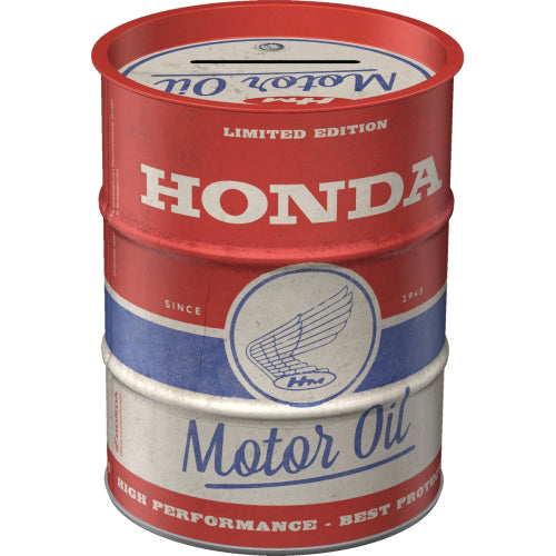 Nostalgic Art Money Box Oil Can - Honda MC Motor Oil
