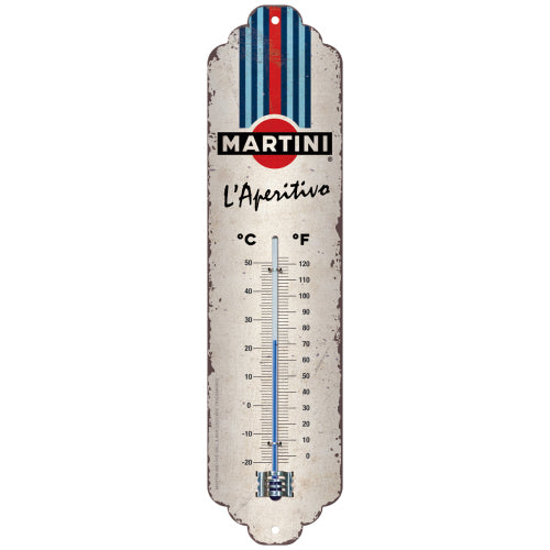 Nostalgic Art Thermometer Martini Racing C⁰+F⁰ 6.5cm x 28cm In Hang Sell