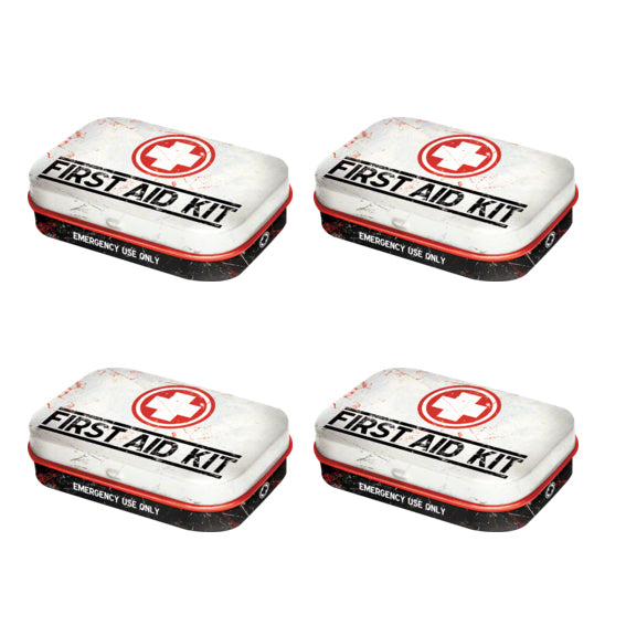 Nostalgic Art MintBox: First Aid Kit Size:4 x 6 x 1.6cm comes with sugar free