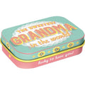 Nostalgic Art MintBox: The Sweetest Grandma Size:4x6 x1.6cm sugar free mints