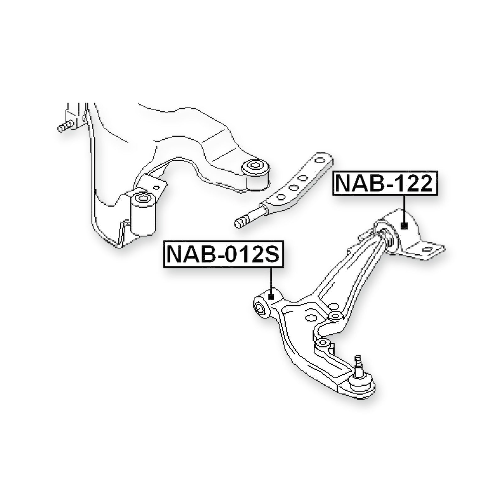 Nissan Almera Tino V10M Front Lower Bushing, Control Arm