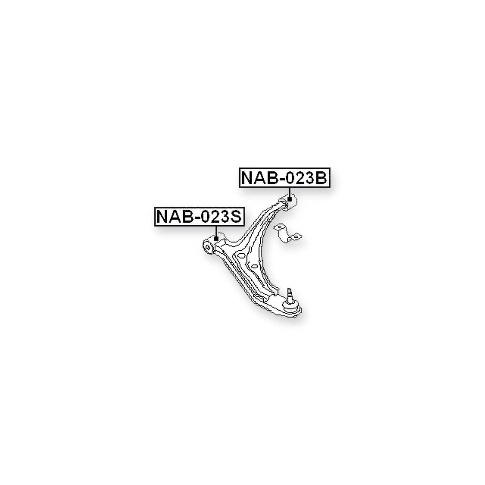 Nissan Cube Z10 Front Lower Bushing, Control Arm