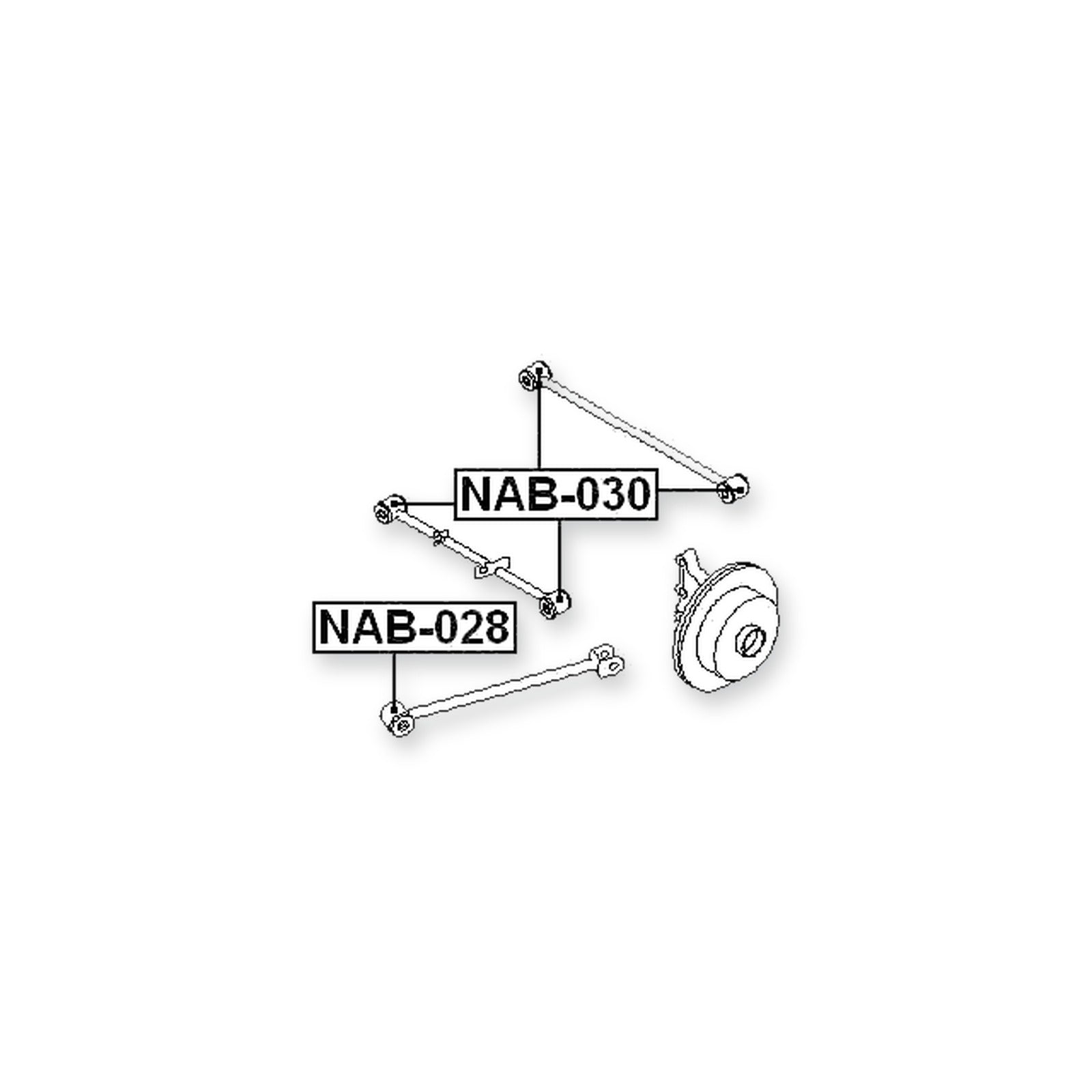 Nissan 100NX B13 Rear Upper Transverse Rod Bushing