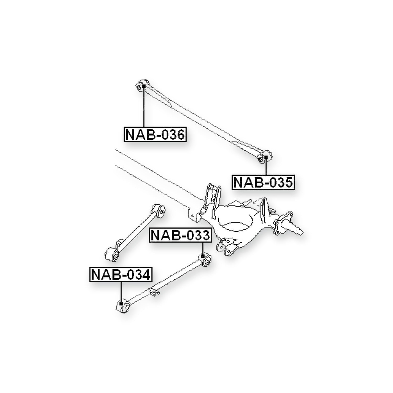 Nissan Cube Z10 Rear Bushing, Transverse Arm