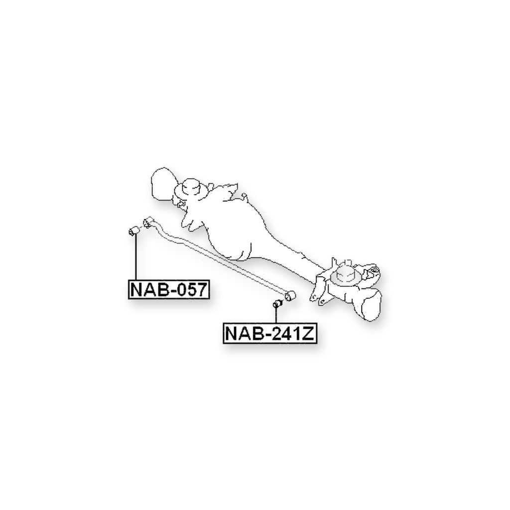 Nissan Patrol Front Lower Bushing, Transversal Rod