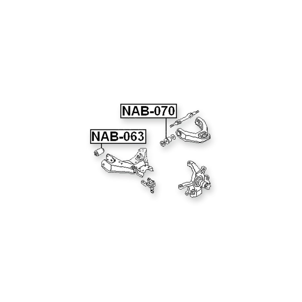 Nissan Atlas/Atlas/Condor F22 Front Upper Bushing, Control Arm
