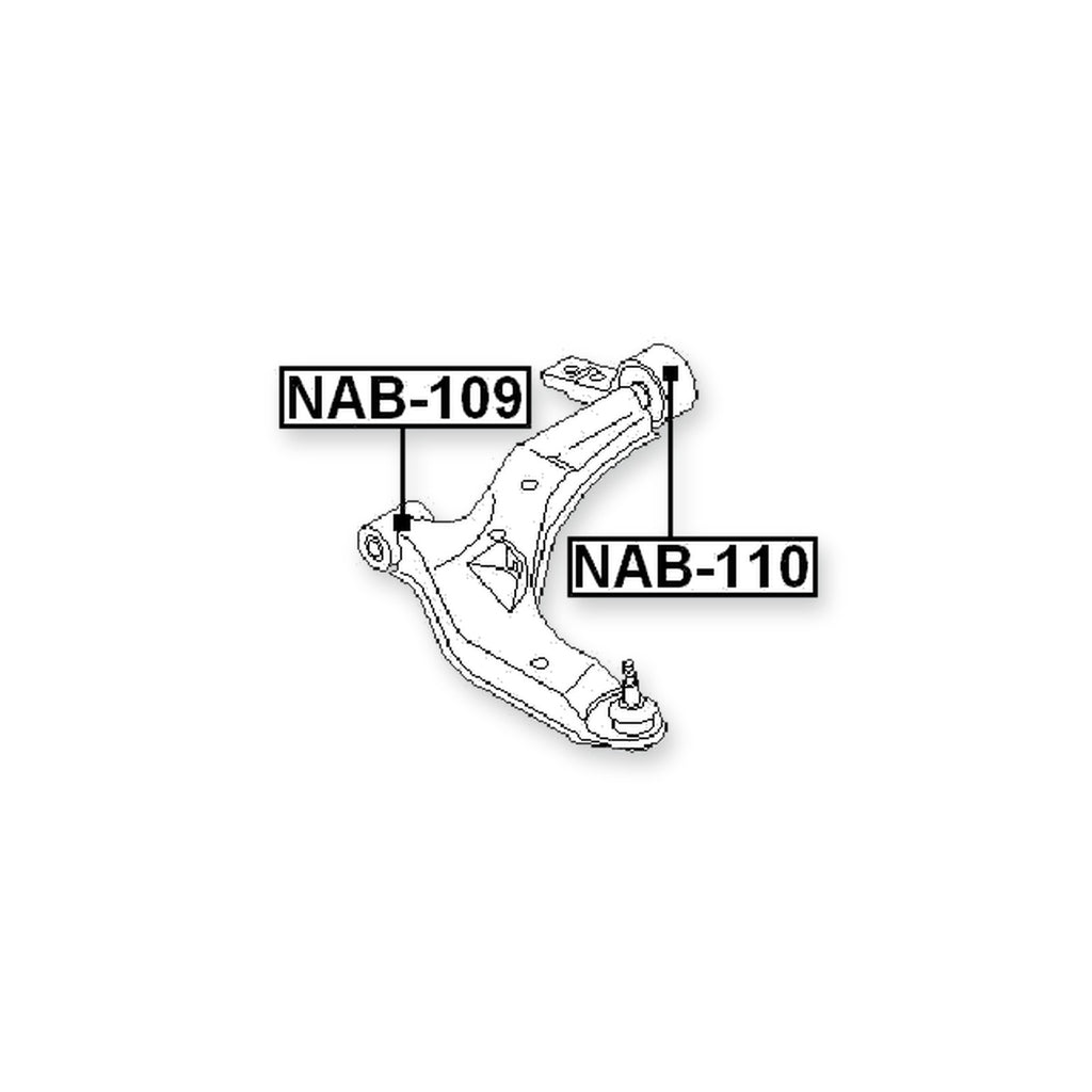 Nissan Primera P12 Front Lower Bushing, Control Arm