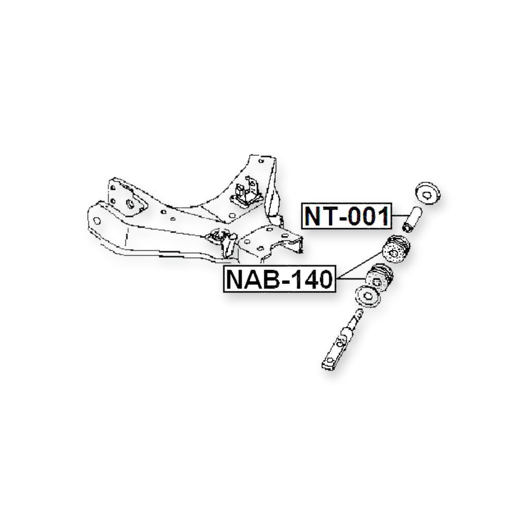 Nissan Atlas/Atlas/Condor F22 Front Lower Bushing, Control Arm