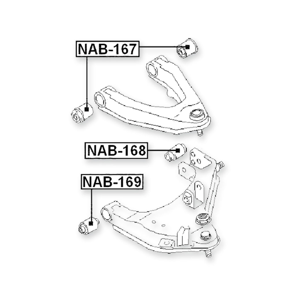 Nissan Atlas/Atlas/Condor F22 Front Lower Bushing, Control Arm