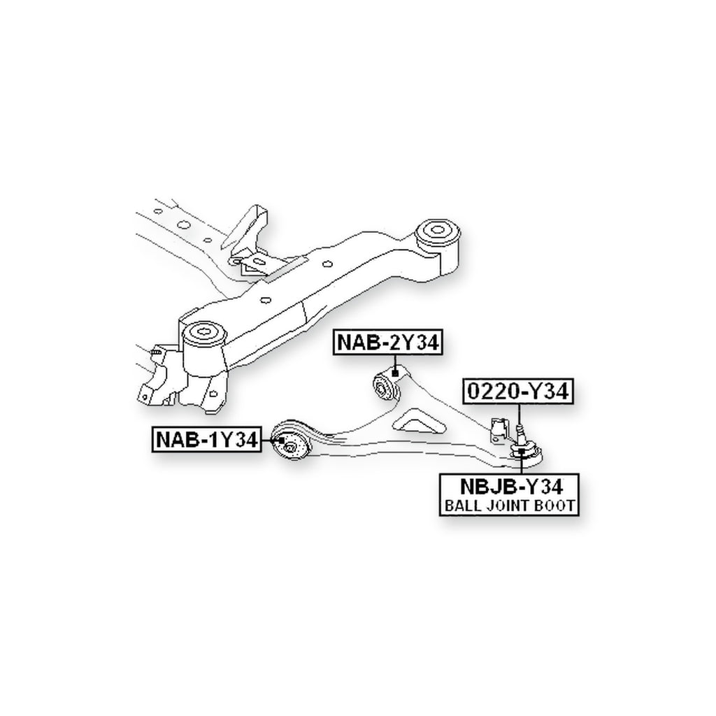 Nissan Cedric/Gloria Y34 Front Lower Arm Bushing (Hydro)
