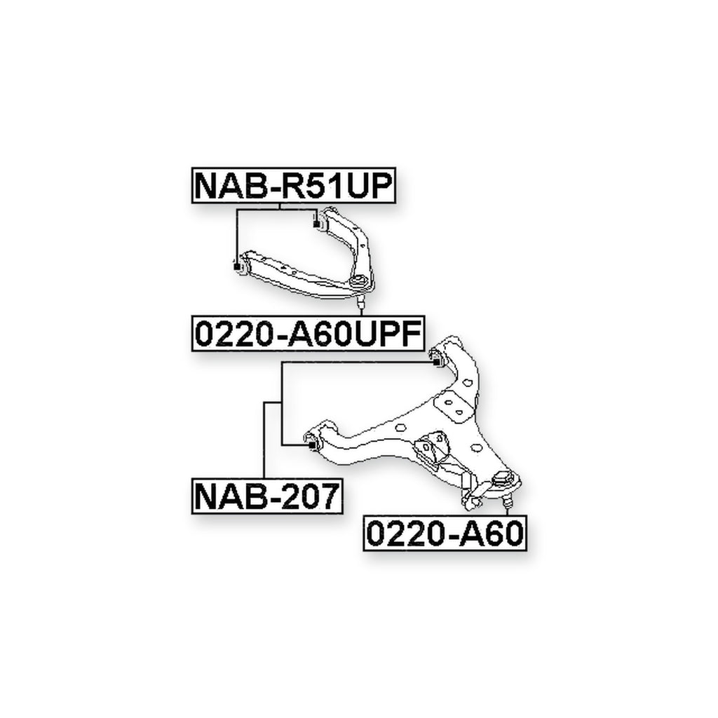 Infiniti QX56 JA60 Front Lower Bushing, Control Arm