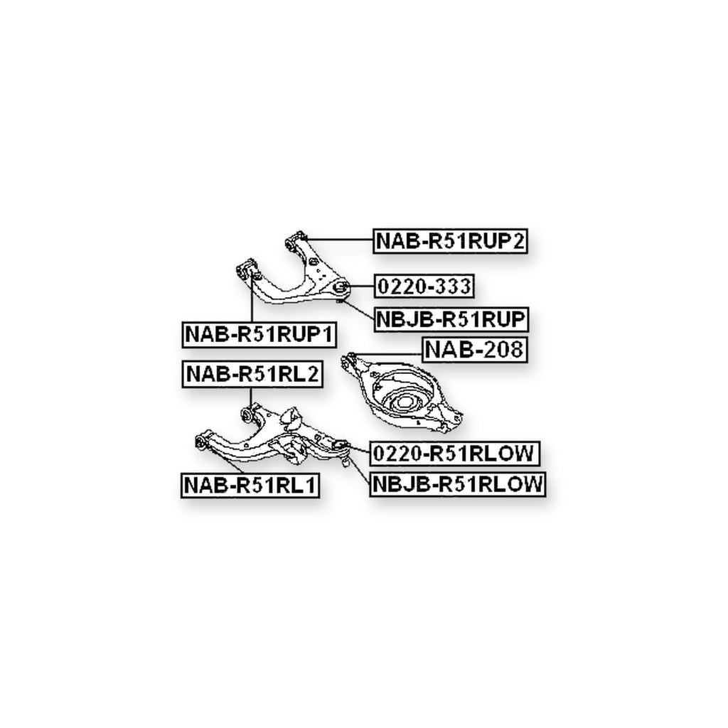 Nissan Armada TA60 Rear Inner Rod Bushing