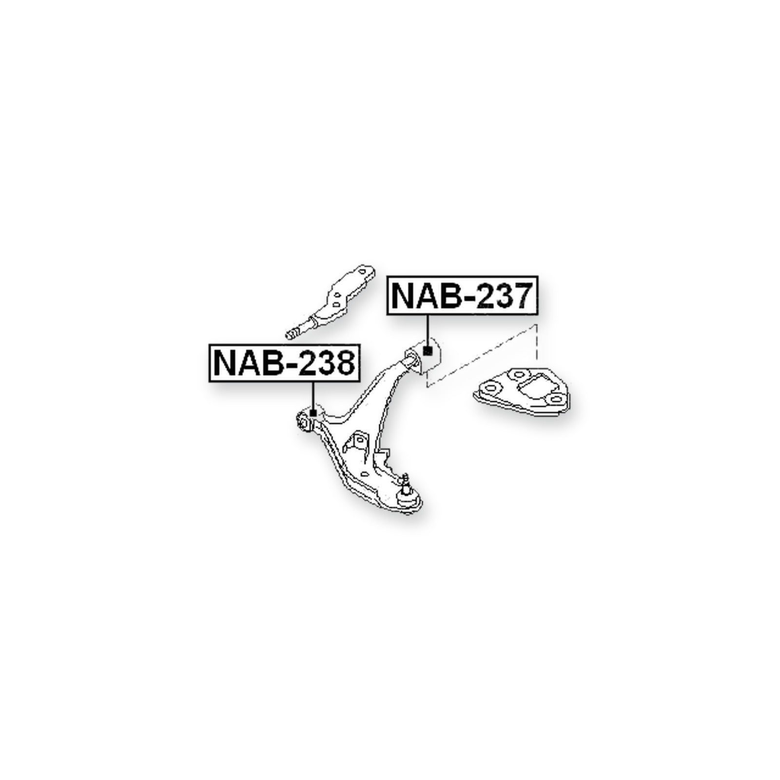 Nissan Bassara JU30 Front Lower Bushing, Control Arm