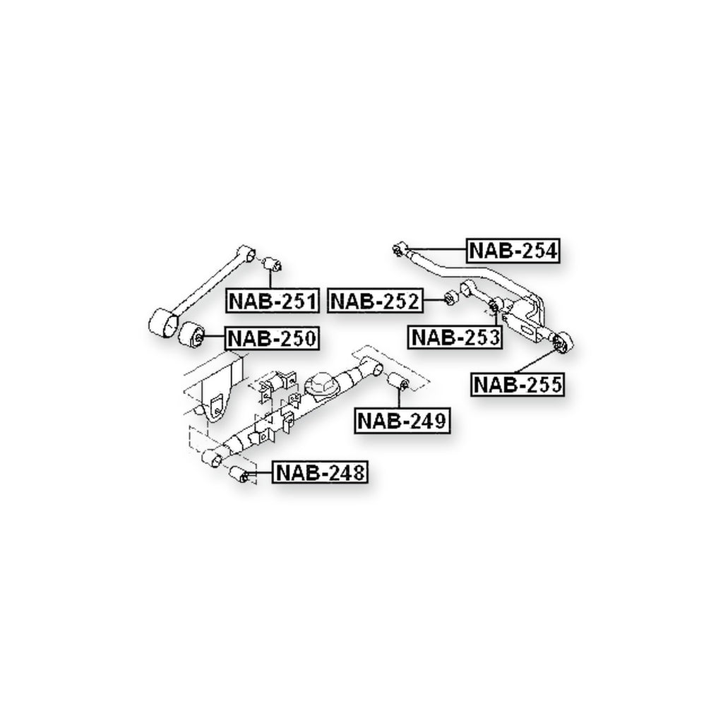 Nissan Elgrand E50 Rear Inner Transverse Rod Bushing