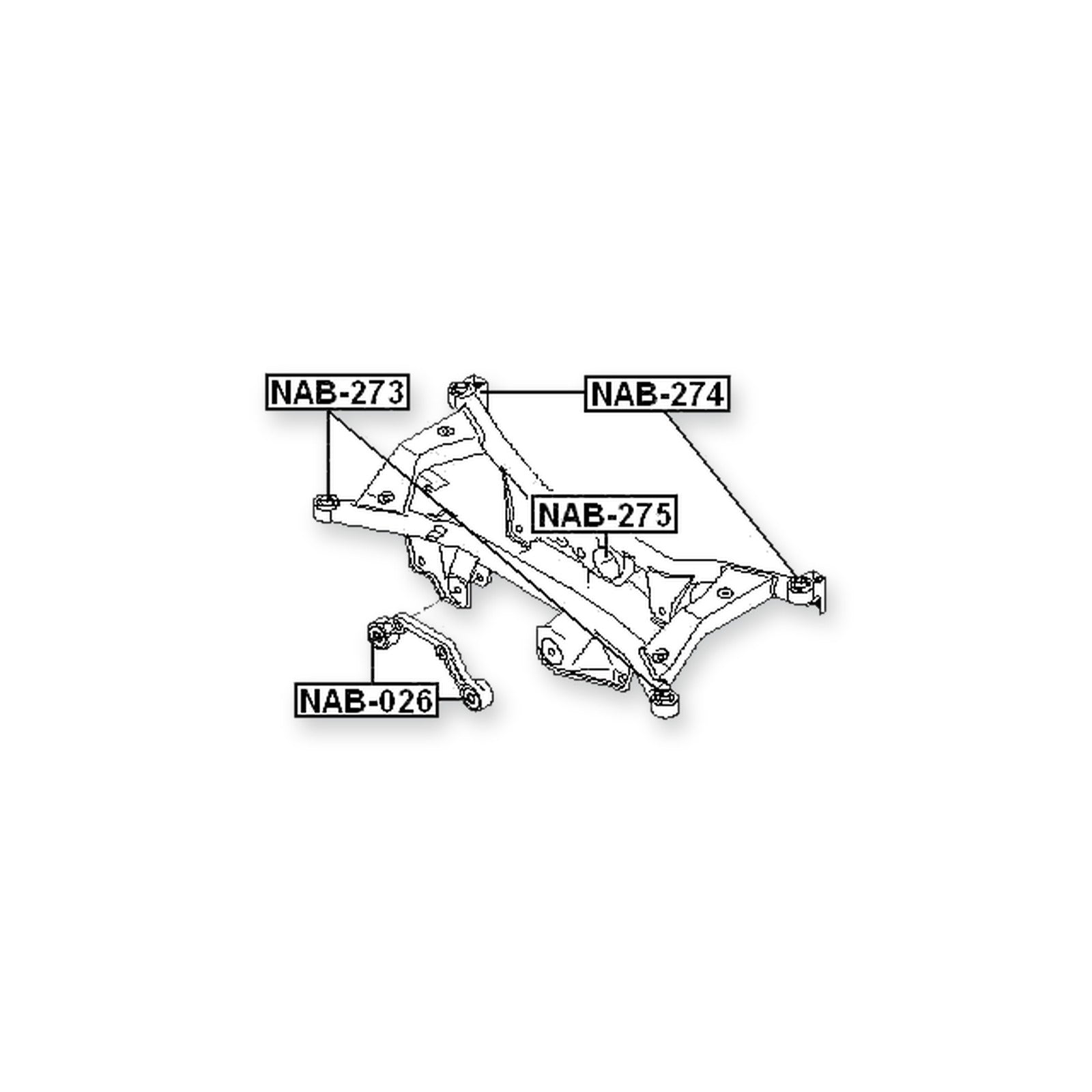 Nissan X-Trail T30 Rear Crossmember Bushing