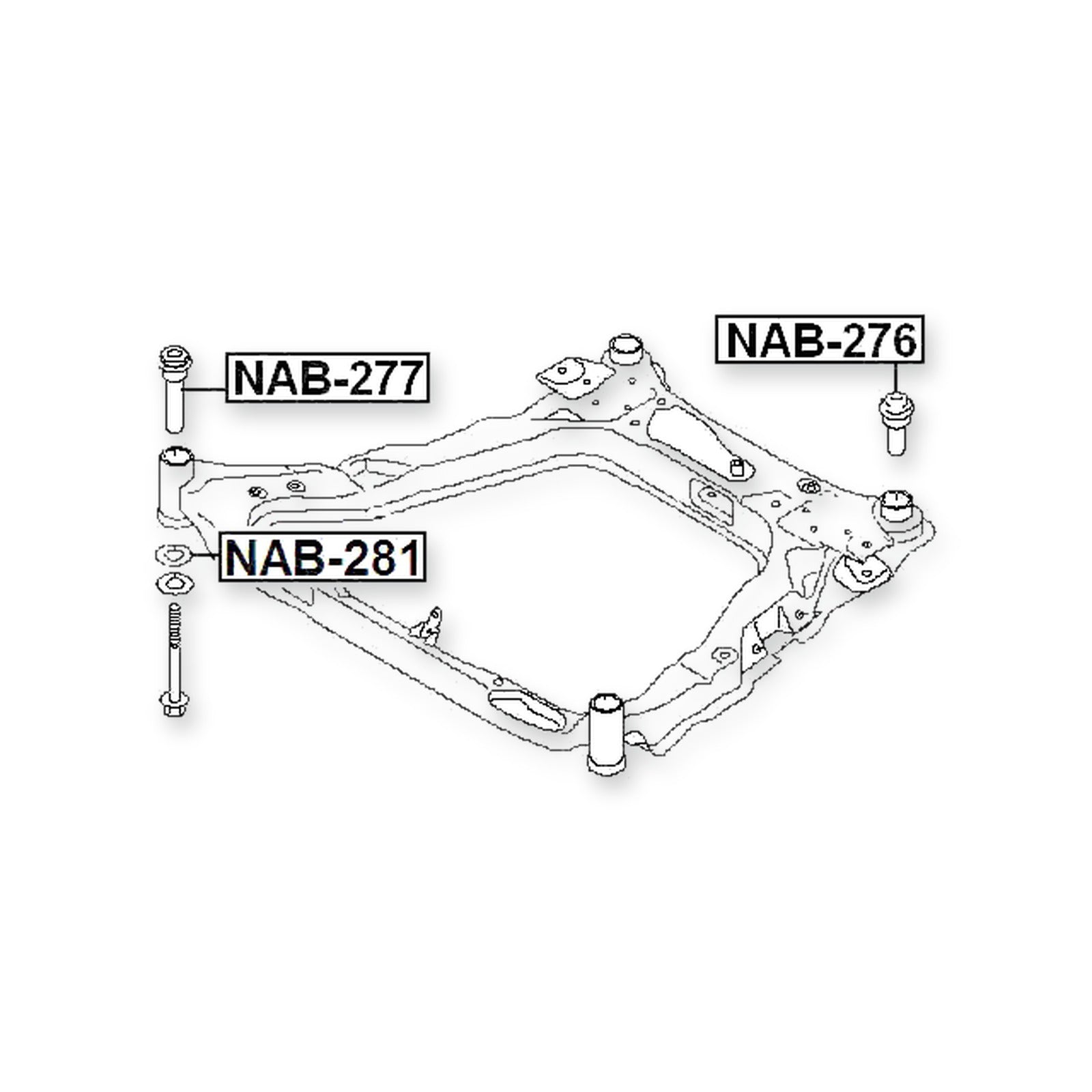 Renault Koleos Front Lower Subframe Bushing