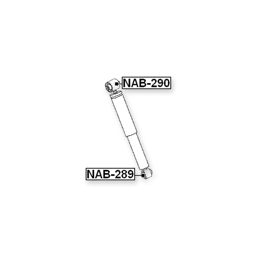 Nissan Dualis J10 Rear Bushing, Shock Absorber