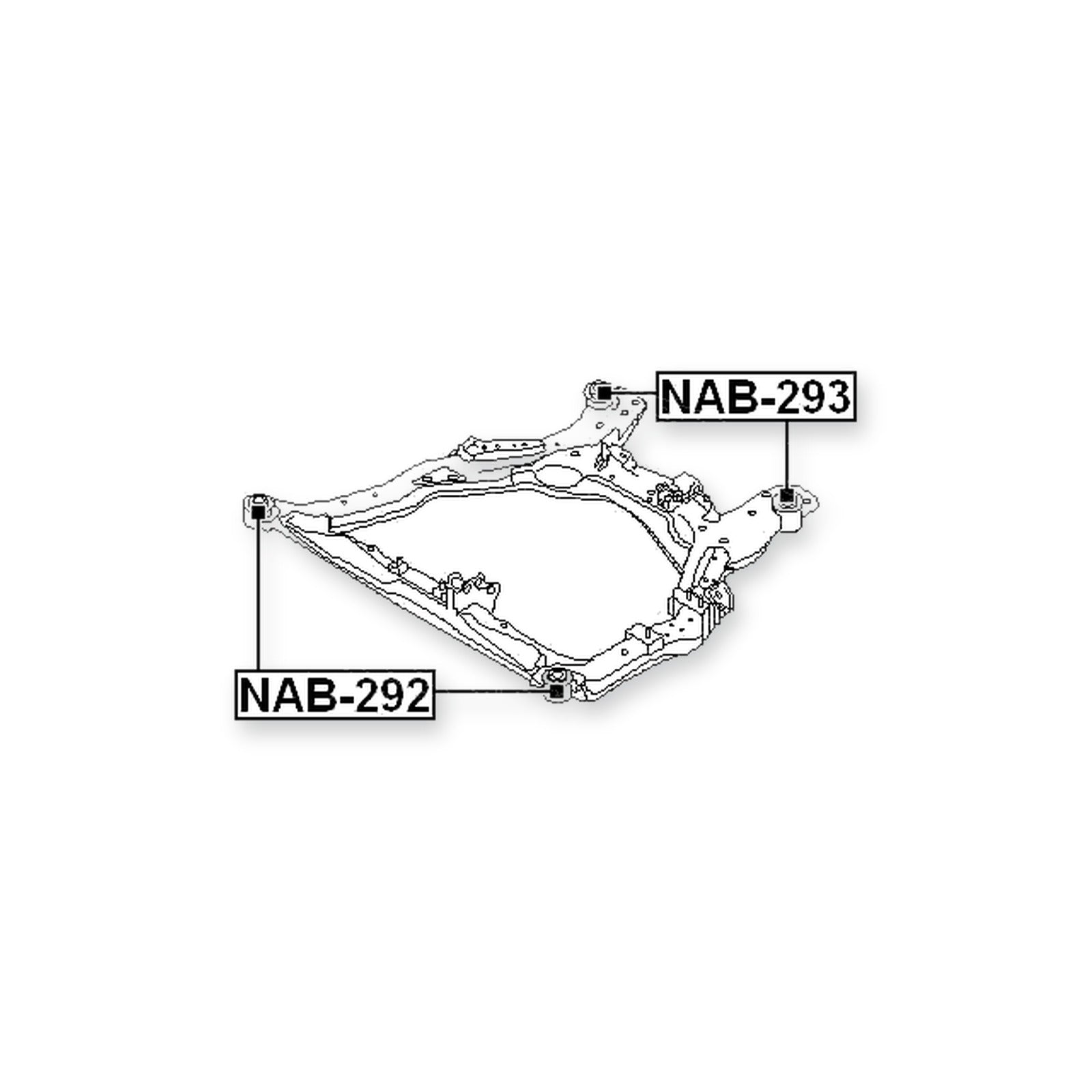 Nissan Murano Z50 Rear Lower Subframe Bushing