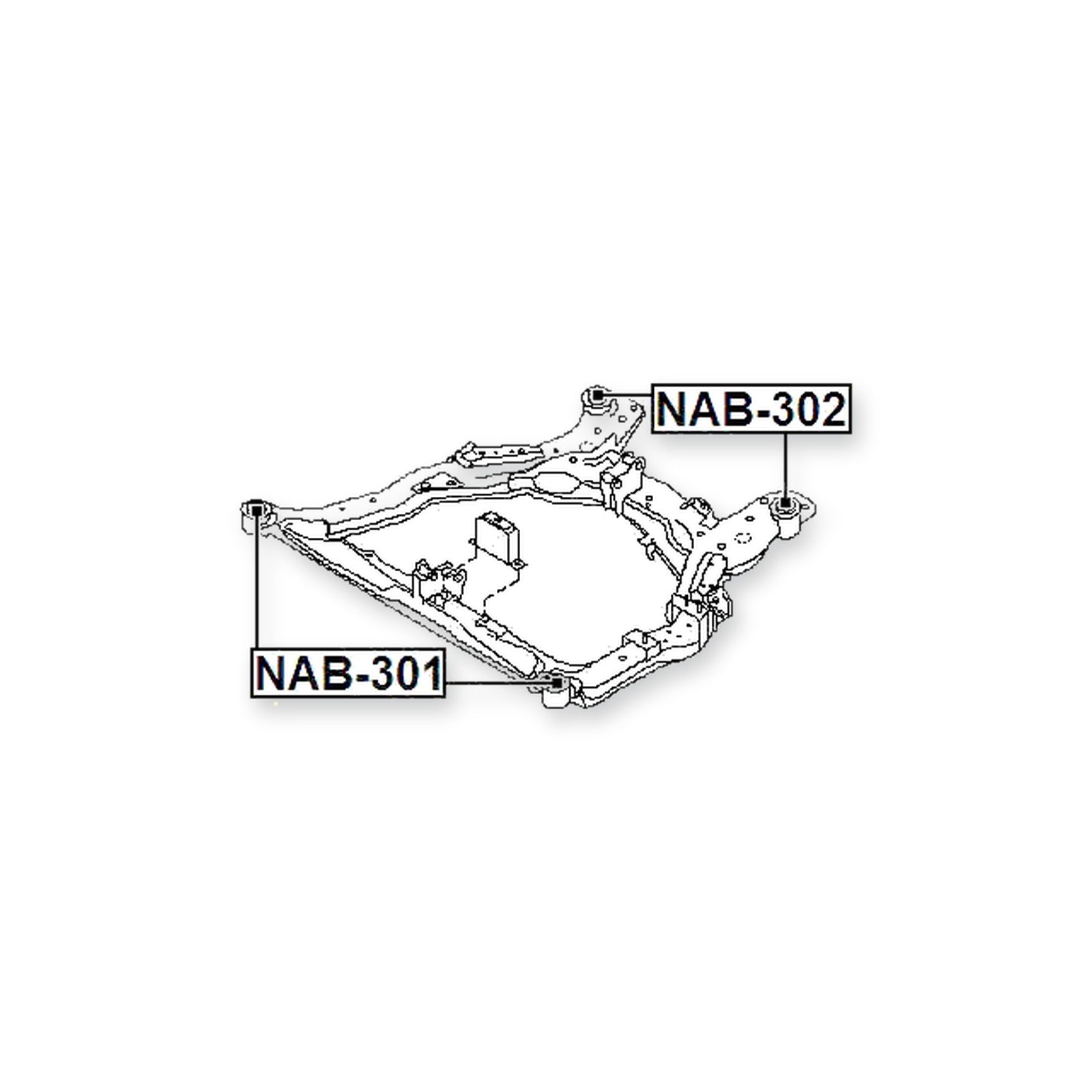 Nissan Teana J31 Front Lower Subframe Bushing
