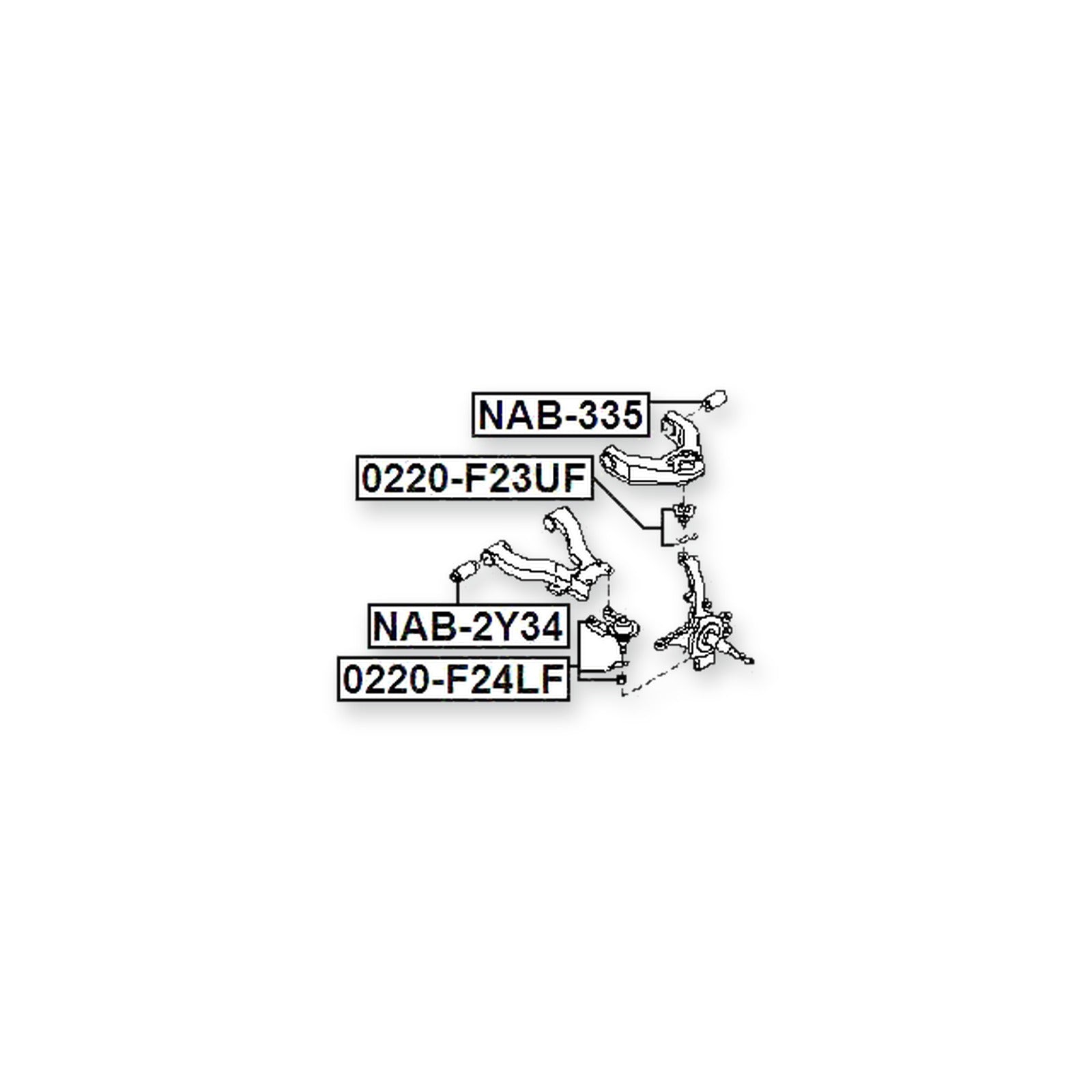 Nissan Cabstar F24M Front Upper Arm Bushing