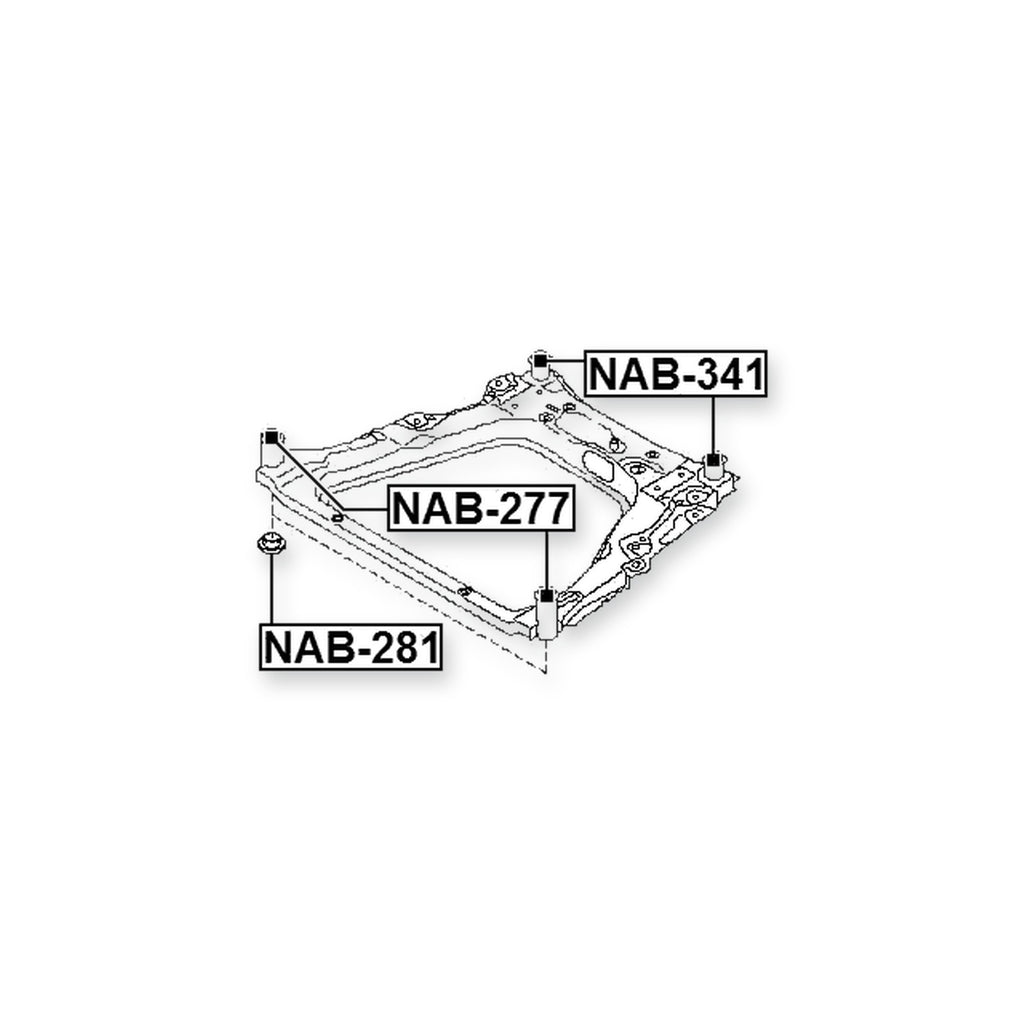 Nissan E30 VNZE0 Rear Lower Subframe Bushing