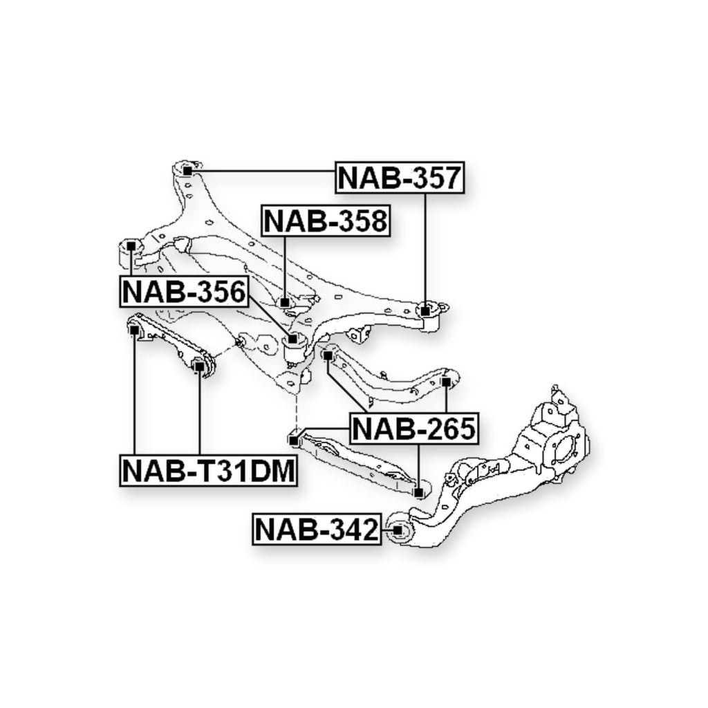Nissan Esq JF15 Front Arm Bushing