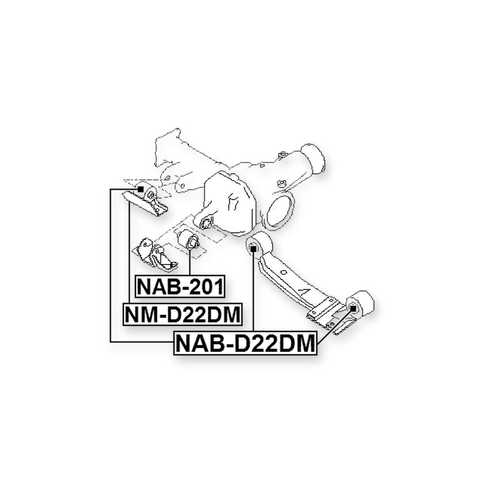 Nissan Caravan VE24 Rear Differential Bushing