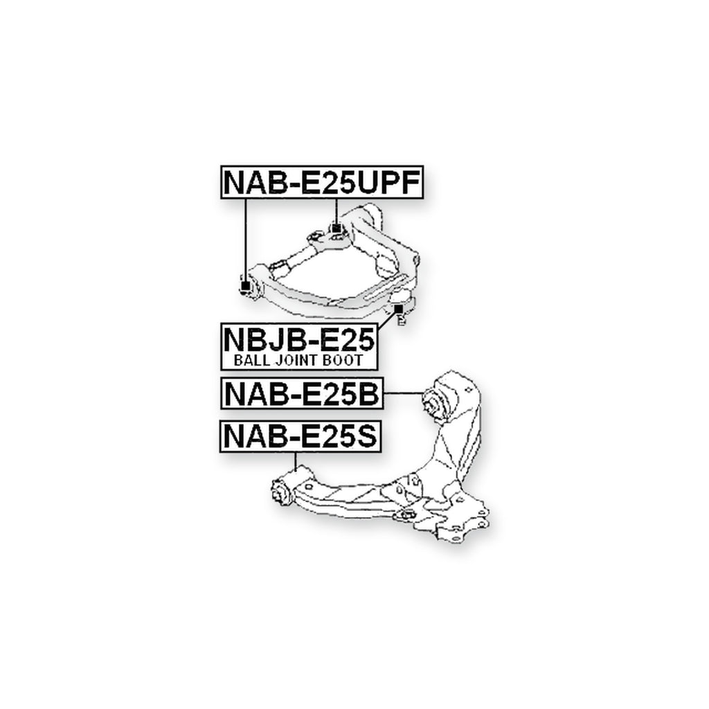 Isuzu Como JVWE25 Front Lower Bushing, Control Arm