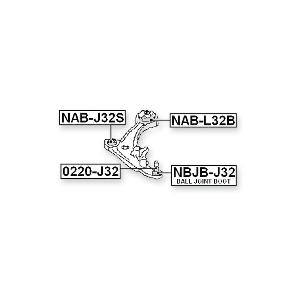Nissan Altima Coupe CL32 Front Lower Bushing (72Mm), Control Arm (Hydro)