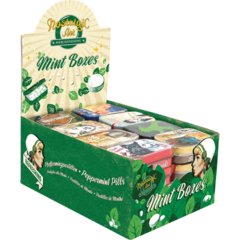 Nostalgic Art Mintbox: Counter Display of 32 Mints Boxes. Contains 8 Good