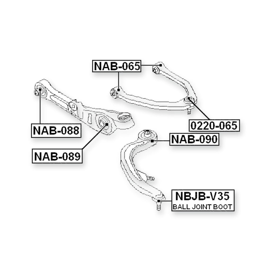 Nissan 350Z Z33 Front Lower Control Arm Ball Joint Boot 44X42X18