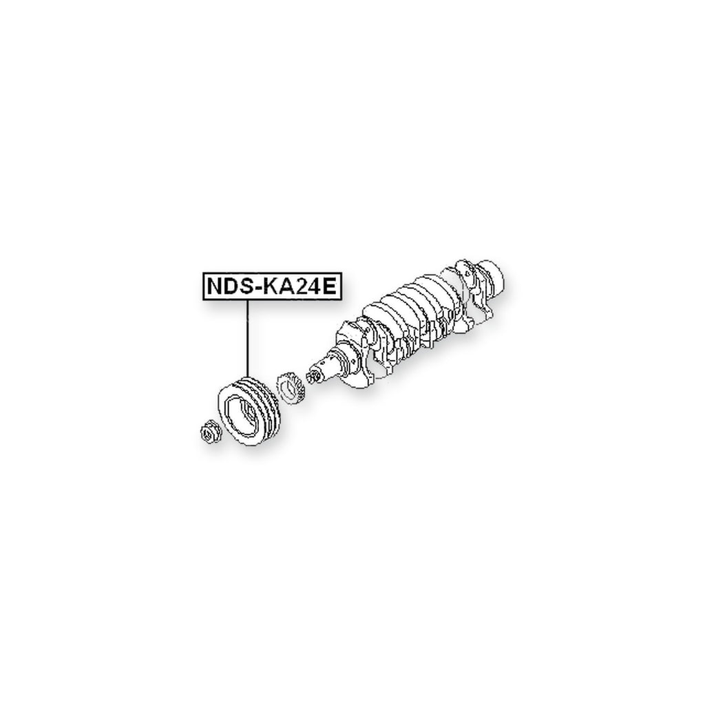 Nissan Datsun D22 Crankshaft Pulley KA24E