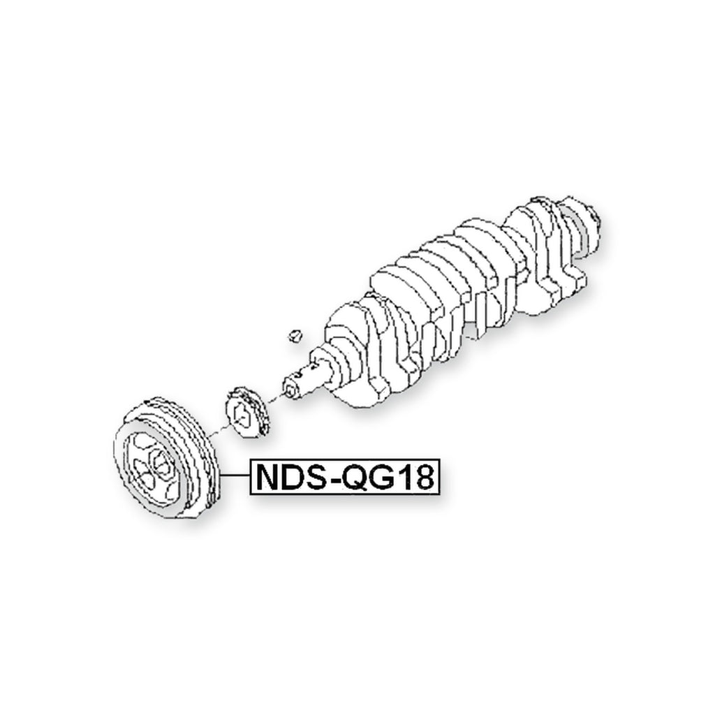 Nissan Ad Wagon Y11 Crankshaft Pulley QG18DE