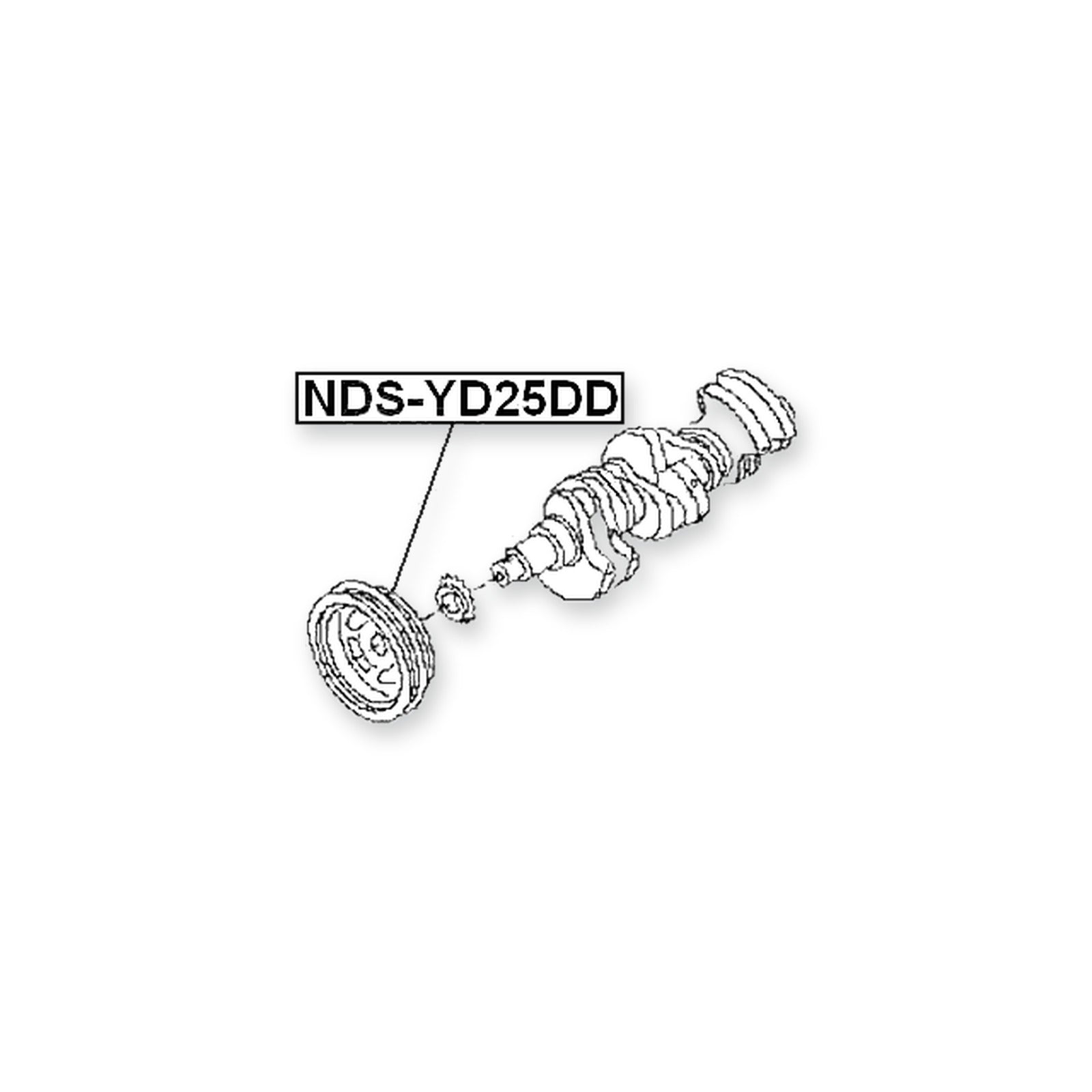 Nissan Cabstar F24M Crankshaft Pulley YD25DDTI