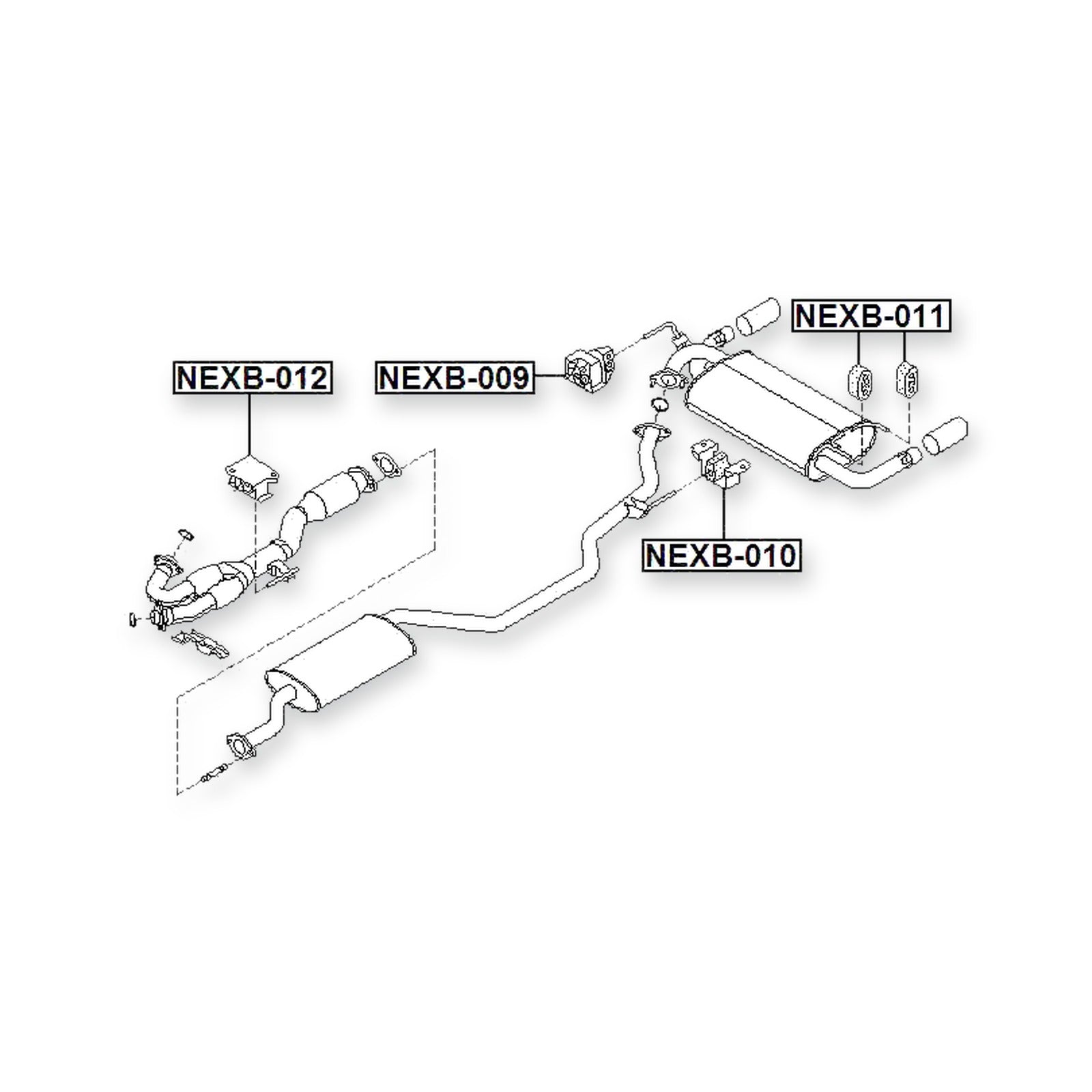 Nissan Altima L31 Exhaust Pipe Mounting Bracket
