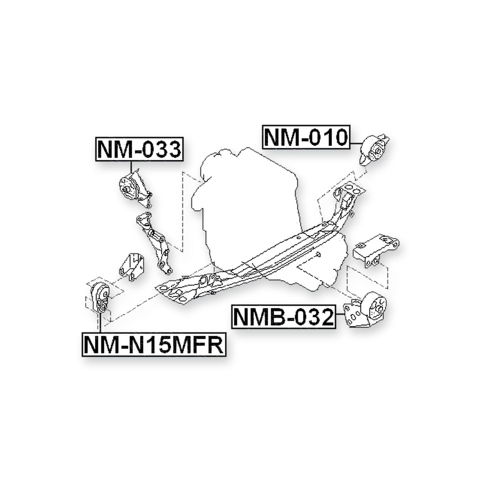 Nissan Ad Resort HY10 Front Right Engine Mount